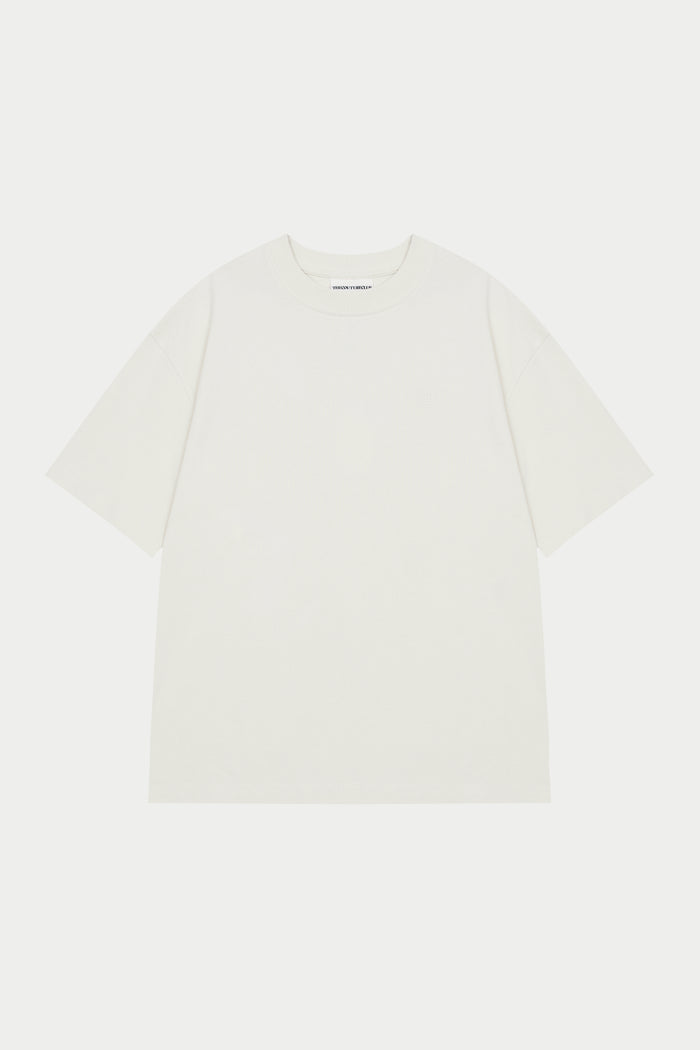 FINE GAUGE KNIT T-SHIRT - OFF WHITE