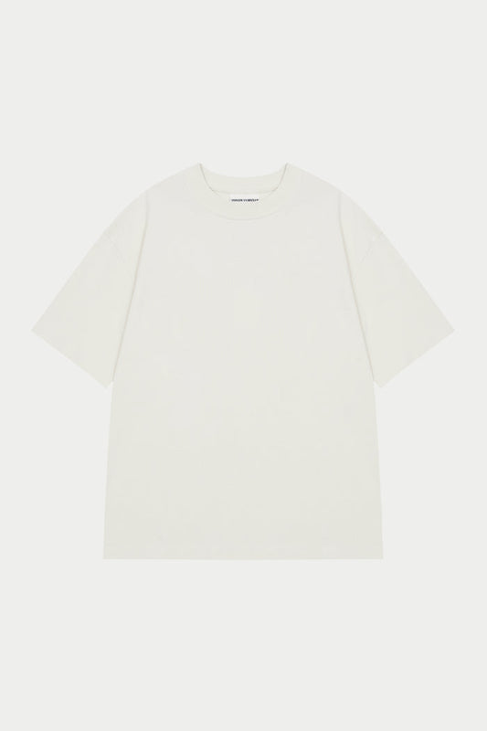 FINE GAUGE KNIT T-SHIRT - OFF WHITE