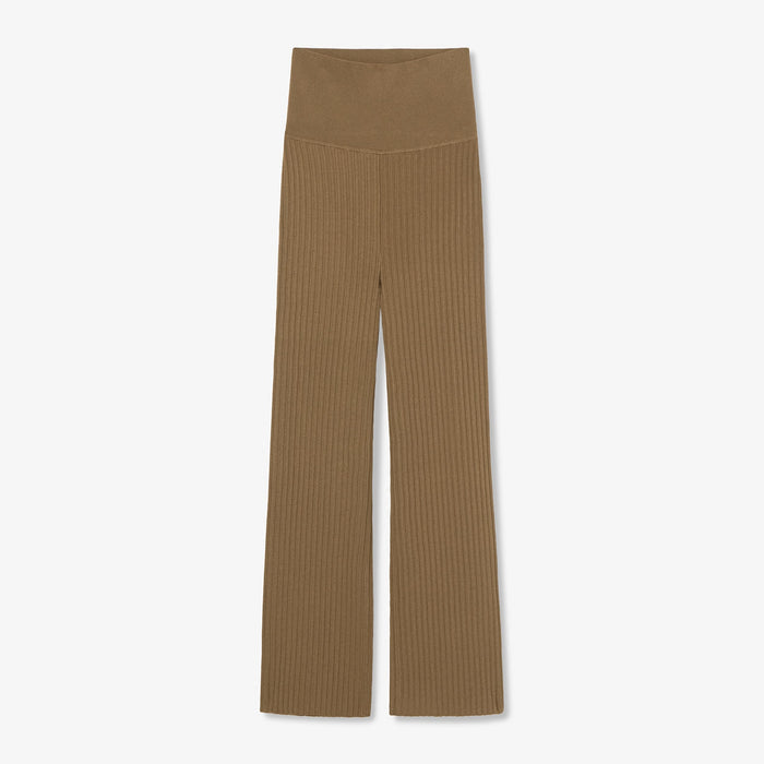 Packshot image of the Finley Legging—Ribbed Jardigan Knit in Light Bronze