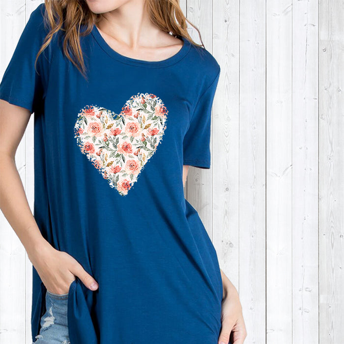 Floral Glitter Patterned HTV