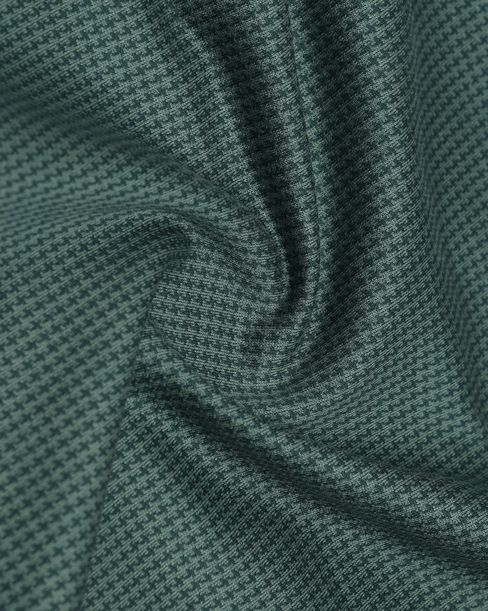 Forest Green Textured Polo - Bomi