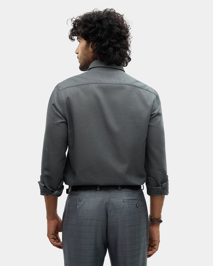 Forest Green Textured Shirt - Caty