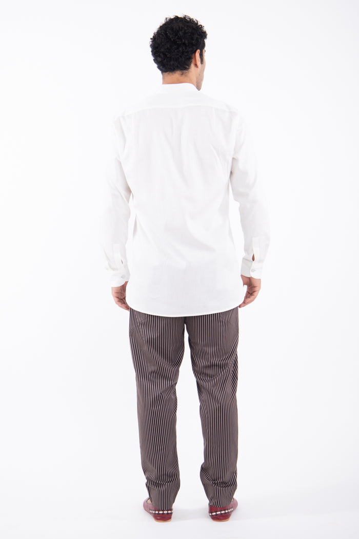 Frank Cotton Striped Trousers