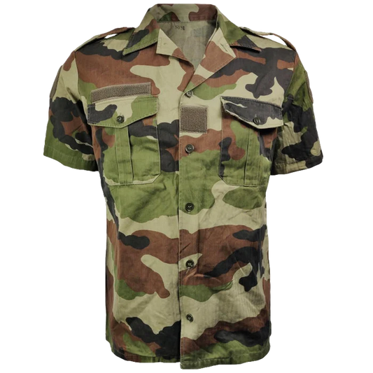 French Short-Sleeve CE Camo Shirt - French Army Surplus - Field Shirts
