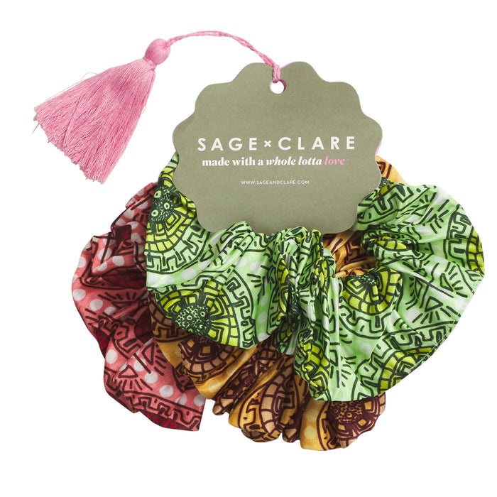 Gabriella Silk Scrunchie Set