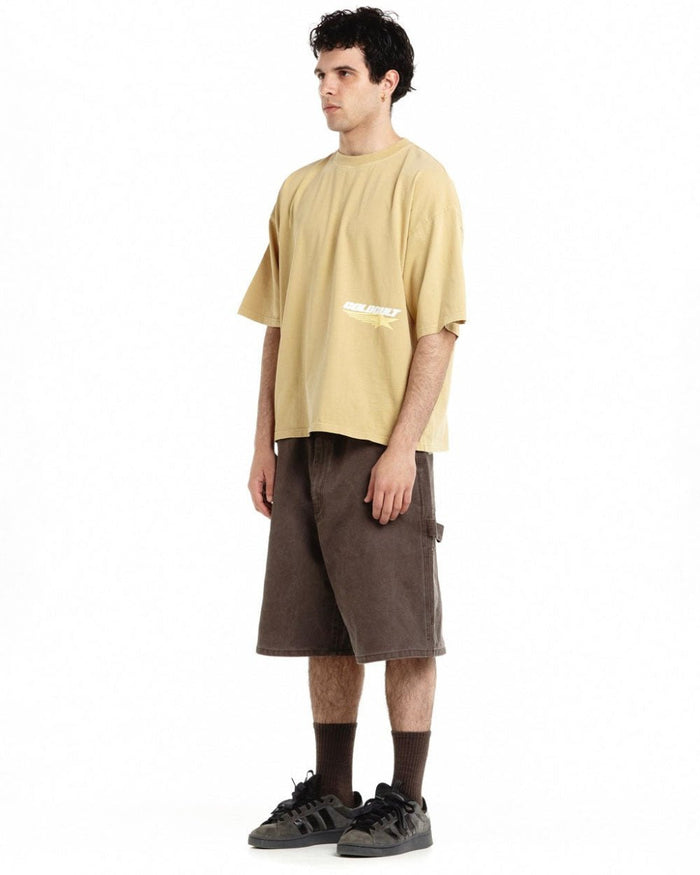 GALACTIC GLIDE TEE PALE HONEY - Cold Culture