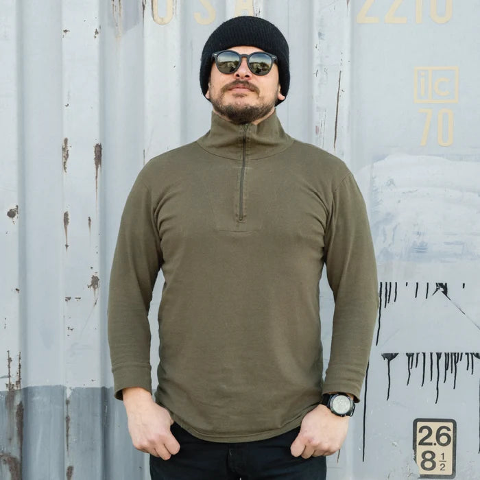 German Army OD Tricot Shirt - German Army Surplus - Base Layers