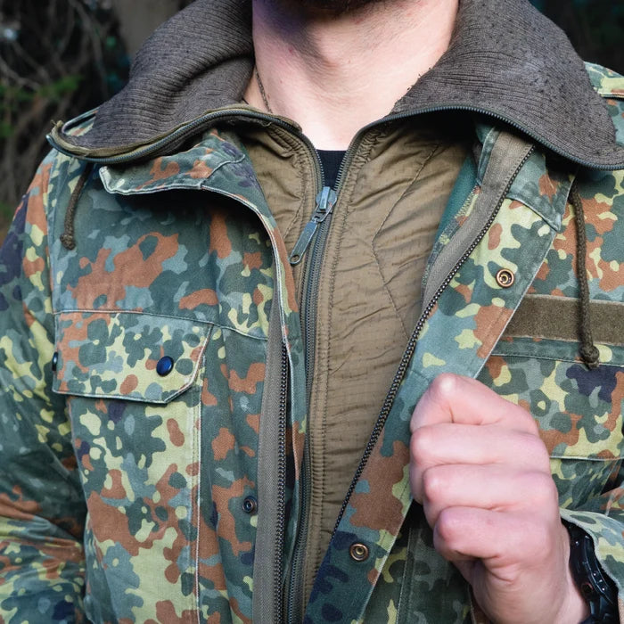 German Flecktarn Parka With Liner - German Army Surplus - Parkas