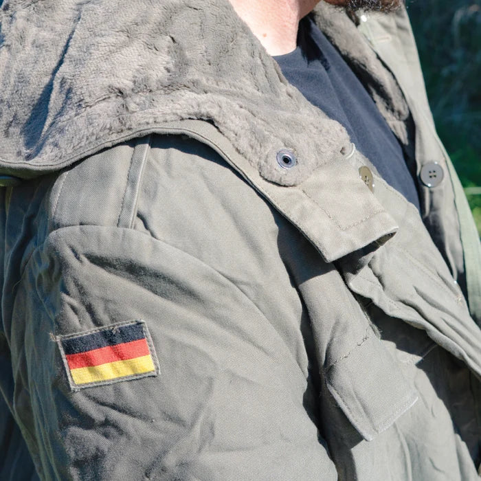 German Olive Drab Lined Parka - German Army Surplus - Parkas