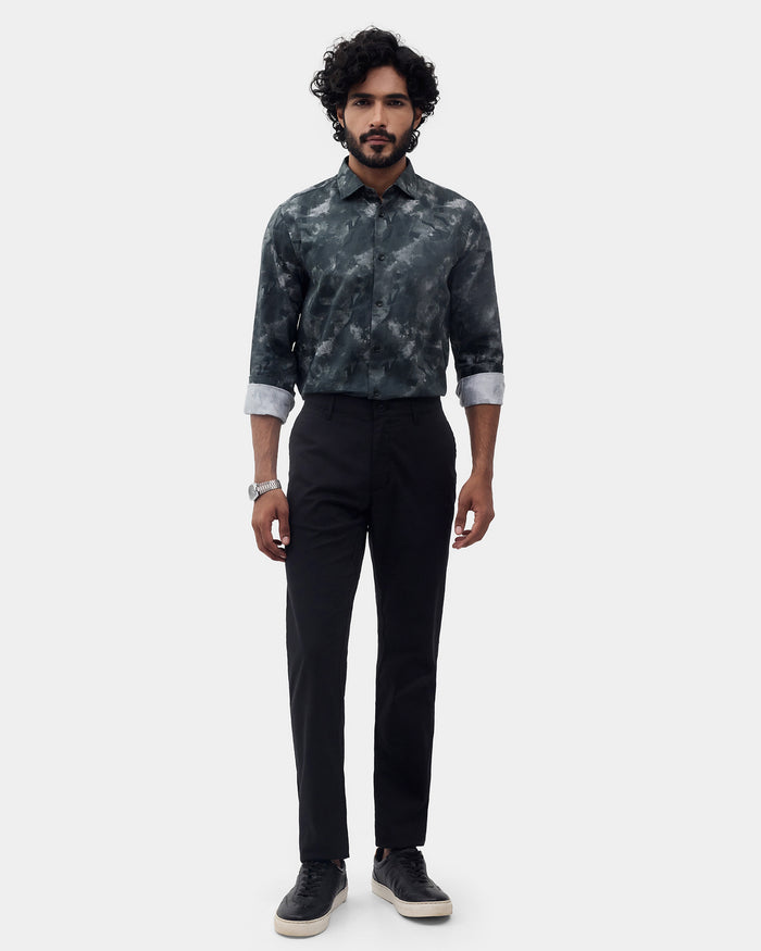 Green Printed Shirt - Stelos