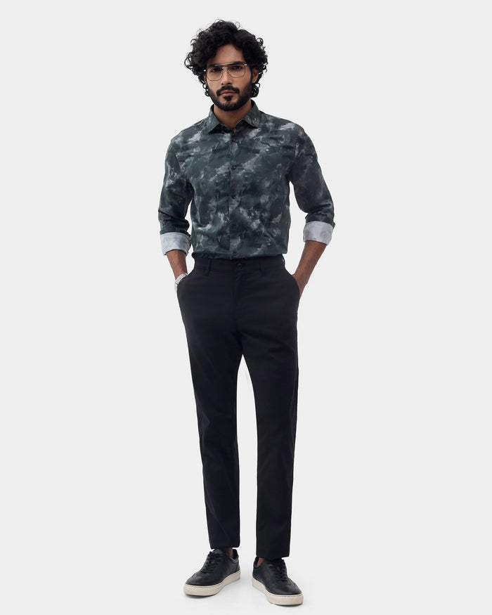 Green Printed Shirt - Stelos
