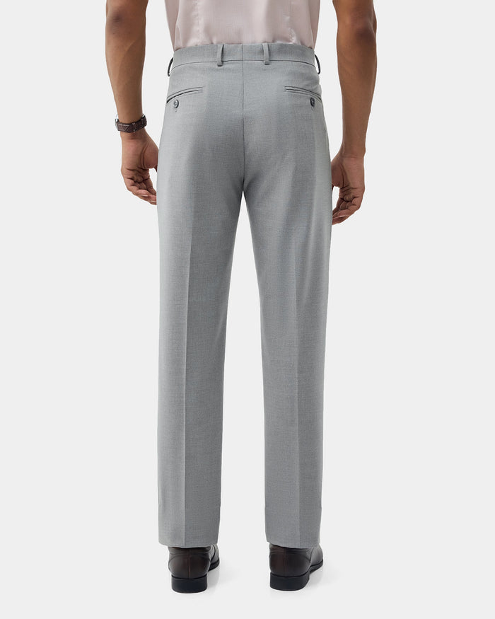 Grey Solid Trouser - Donny