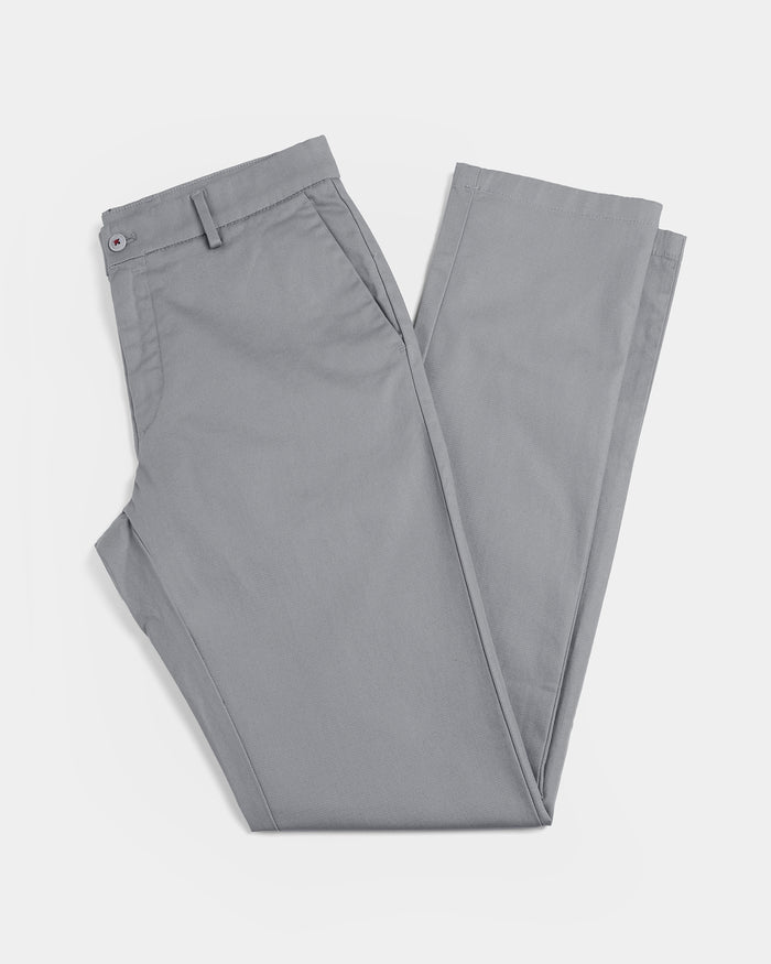 Grey Textured Khakis - Huang