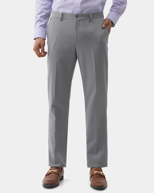 CLEAN FRONT SLIM COMFORT STRUCTURE TROUSER