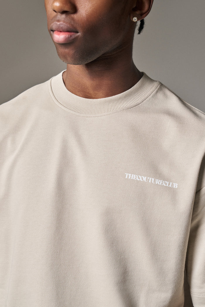 HEAVYWEIGHT COPYRIGHT T-SHIRT - BEIGE