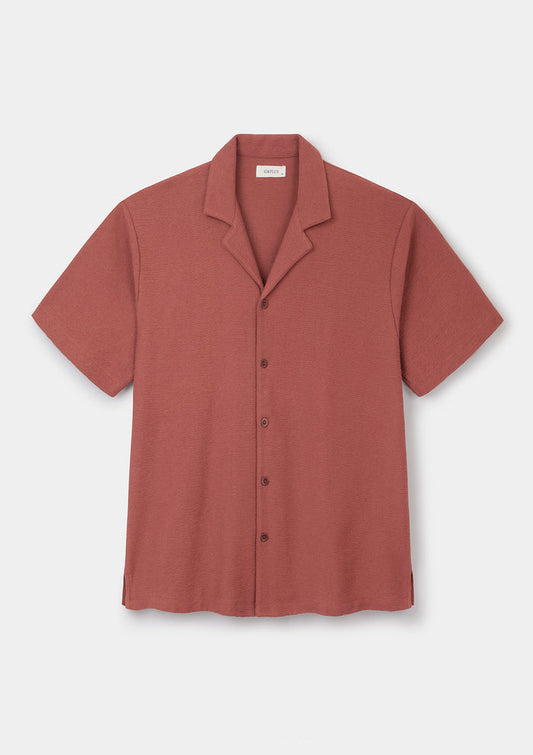 Henna Purl Jersey Cuban Polo, Polo Shirt - SIRPLUS