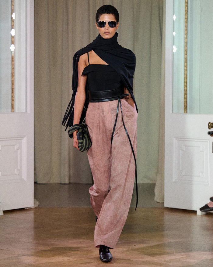 Hettie - Barrel leg pants - Terracotta