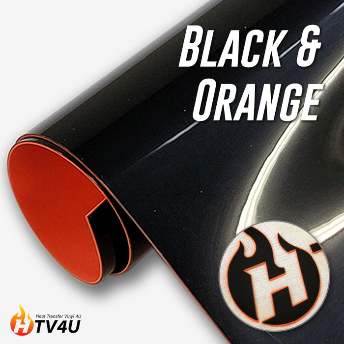 Black with Orange