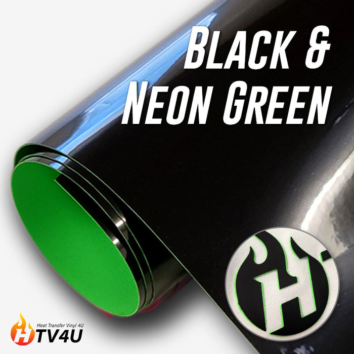 Black with Neon Green