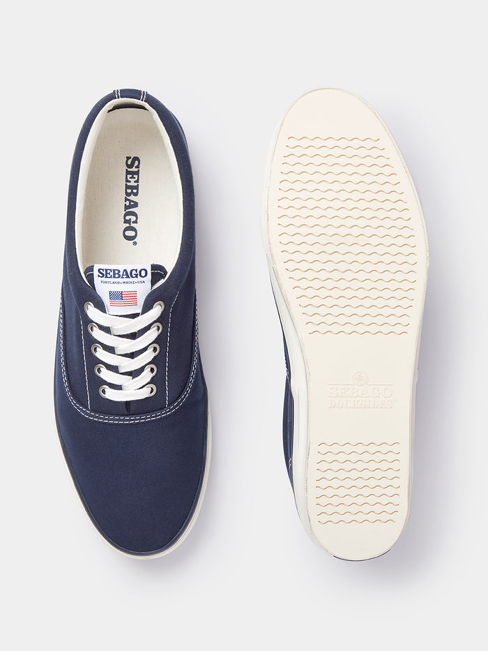 Aubin Navy Hurricane Deck Shoe | Footwear