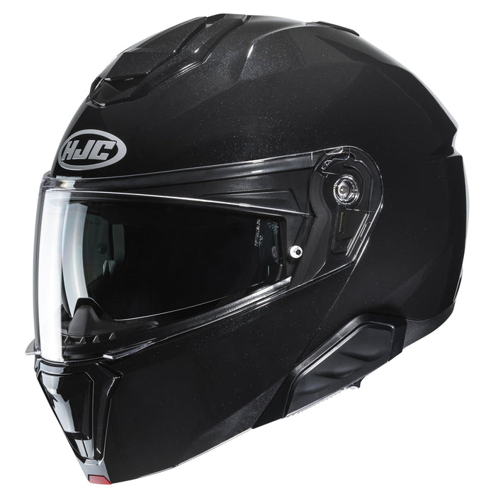 HJC i91 Gloss Black modular motorcycle helmet