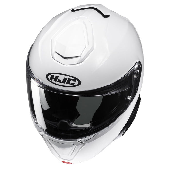 HJC i91 White modular helmet top view
