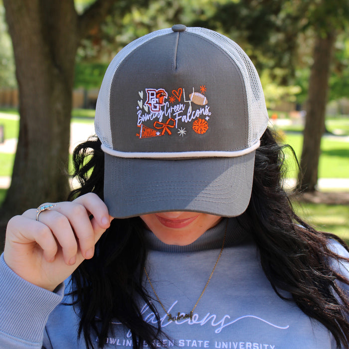 Image One Bowling Green Falcons Gameday Graphite Hat