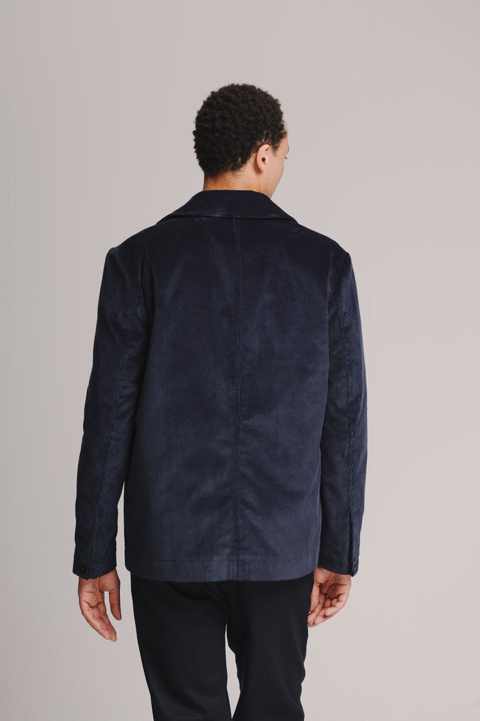 Indigo Cotton-Corduroy Chore Jacket, Chore Jacket - SIRPLUS
