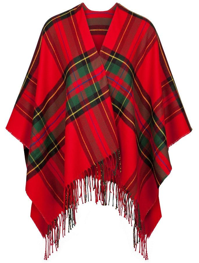 Irish Fringed Shawl - Red Plaid #color_red-plaid