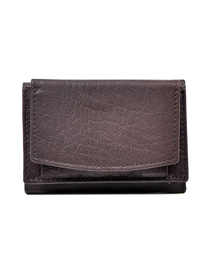 Irish Leather Trifold Purse With Coin Pouch - Brown #color_brown