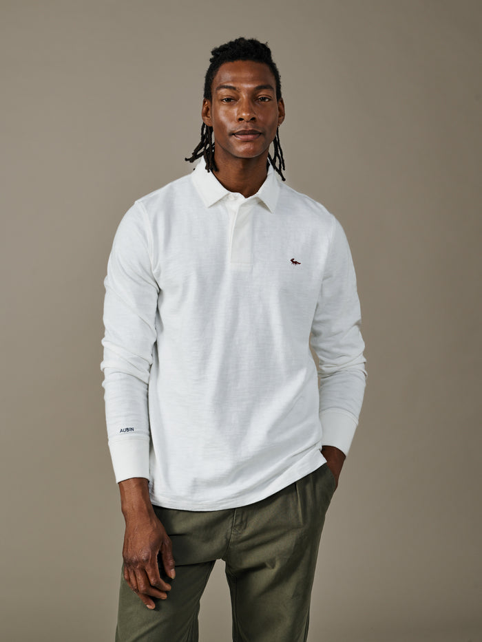 Aubin Vintage White Irnham Rugby Shirt | Rugby Shirts