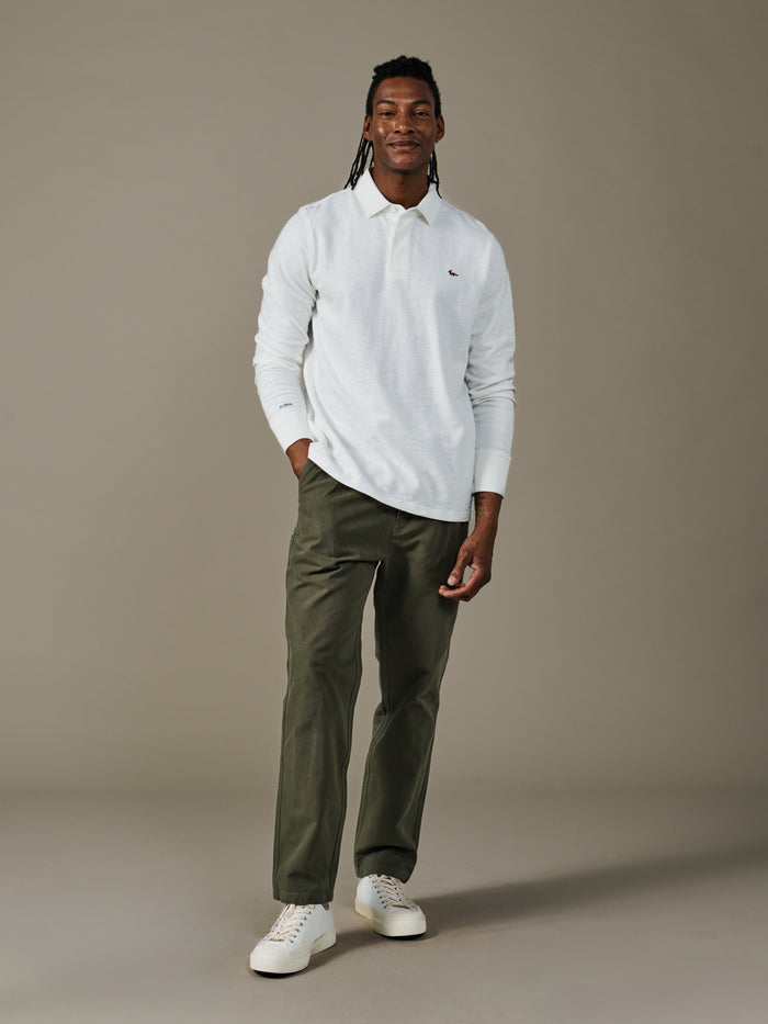 Aubin Vintage White Irnham Rugby Shirt | Rugby Shirts