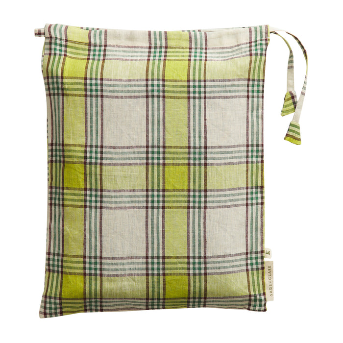 Isla Linen Quilt Cover - Anise King Single/Double