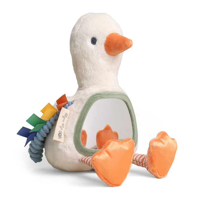 Itzy Bitzy Mirror Sensory Tummy Time Mirror - Goose - Wee Bee Baby Boutique