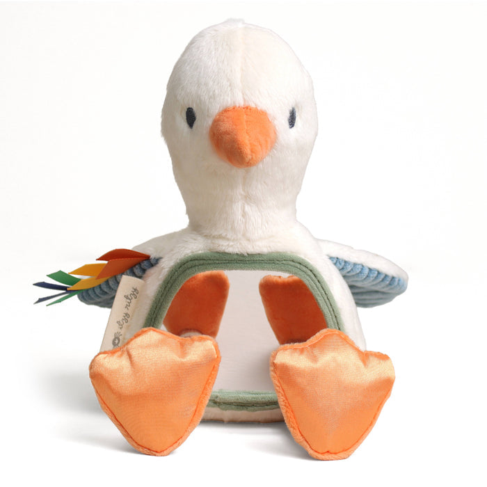 Itzy Bitzy Mirror Sensory Tummy Time Mirror - Goose - Wee Bee Baby Boutique