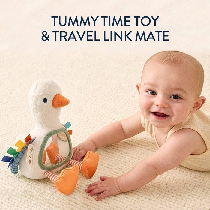Itzy Bitzy Mirror Sensory Tummy Time Mirror - Goose - Wee Bee Baby Boutique