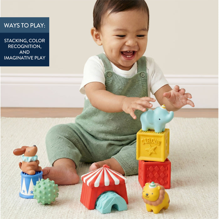 Itzy Sensory Blocks - Circus - Wee Bee Baby Boutique