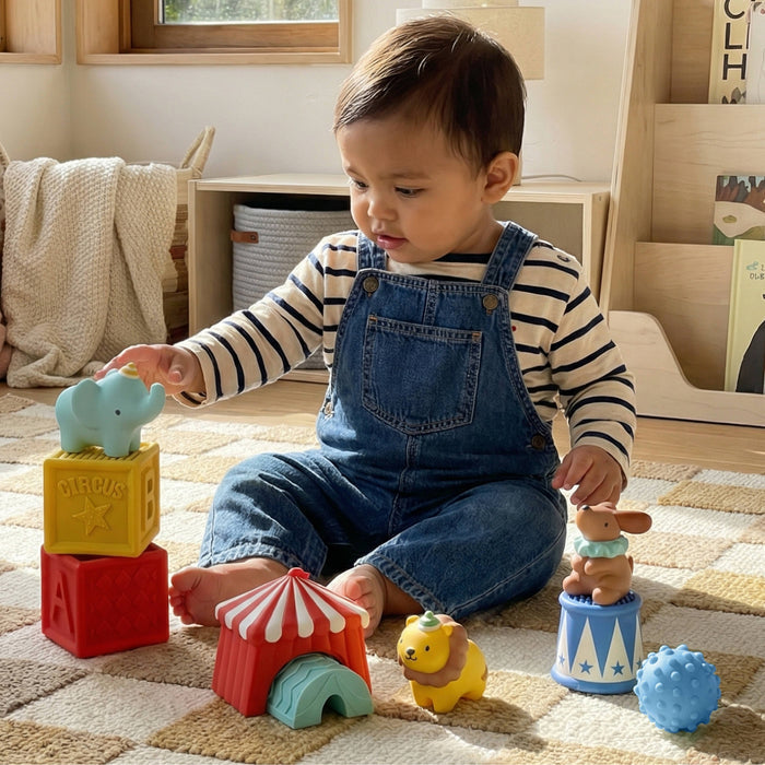 Itzy Sensory Blocks - Circus - Wee Bee Baby Boutique