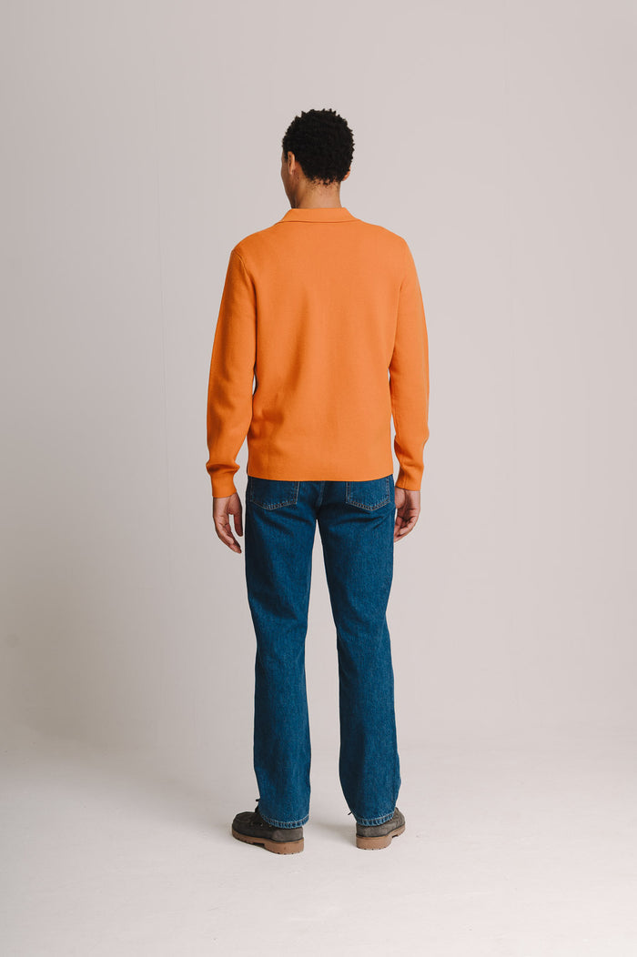 Jaffa Merino Knit Polo Shirt, Long-Sleeve Polo Shirt - SIRPLUS