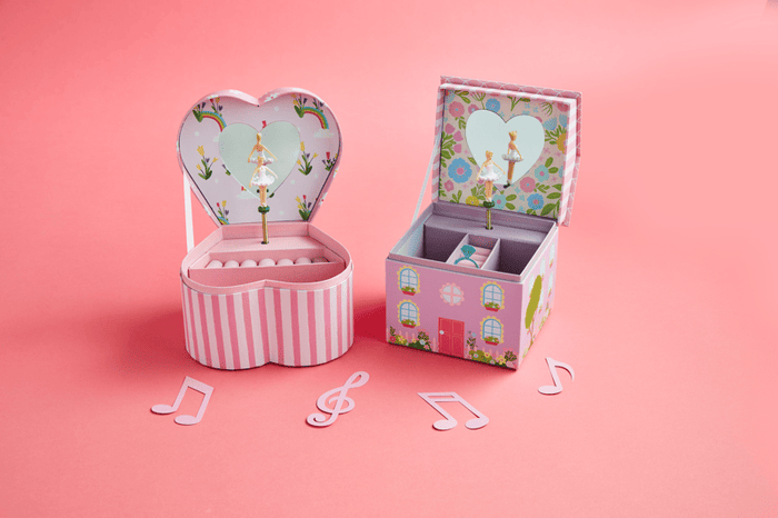 Jewelry Box - Heart 3 Ballerinas