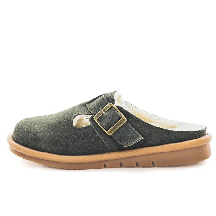 JUST BEE CUBBY KHAKI SUEDE