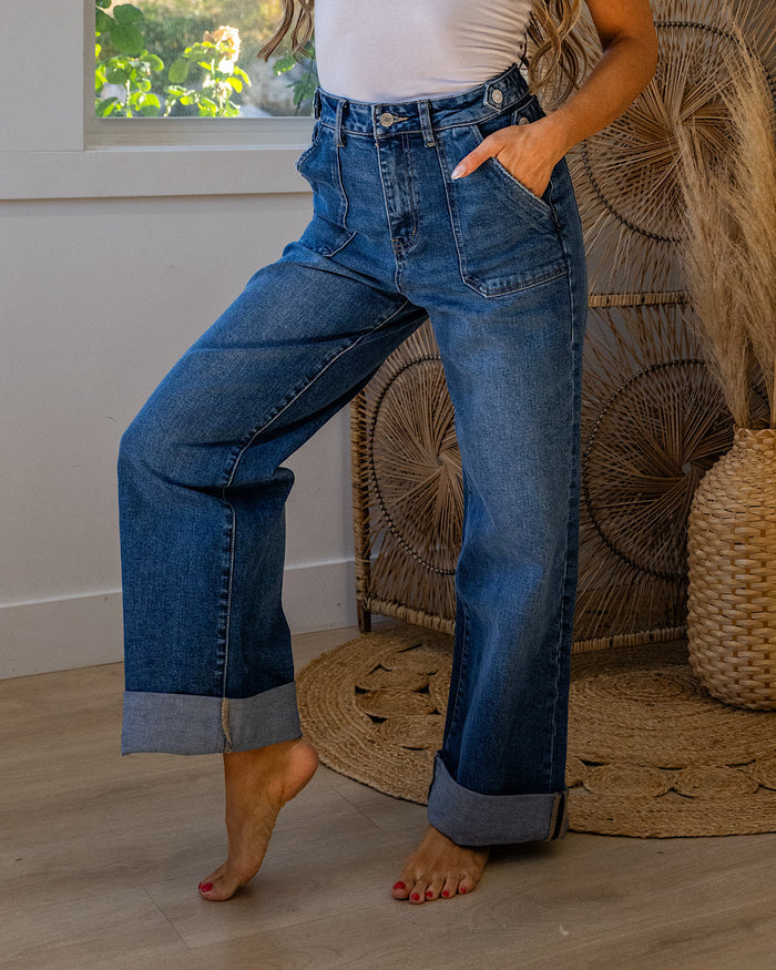 KanCan Elsie 90's Wide Leg Trouser Jeans FINAL SALE KanCan