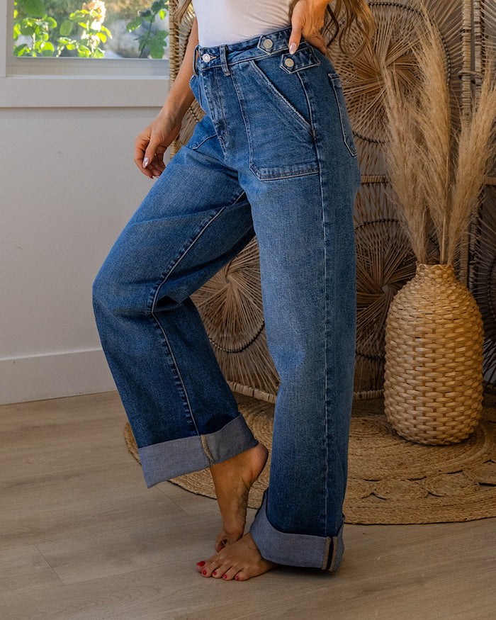 KanCan Elsie 90's Wide Leg Trouser Jeans FINAL SALE KanCan