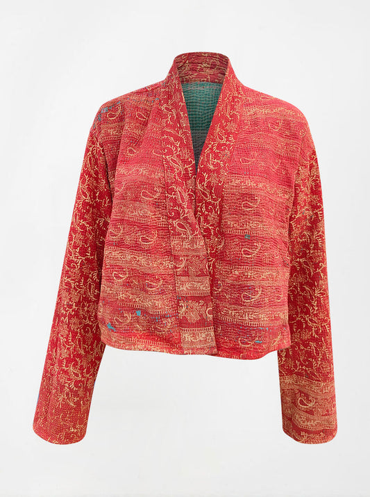 kantha vintage crop jacket alia (summer)
