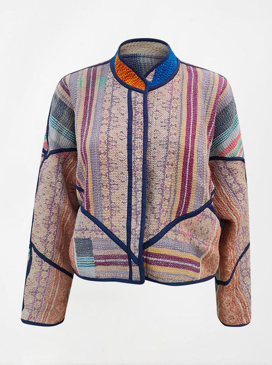 kantha vintage crop jacket jyotsna (summer)