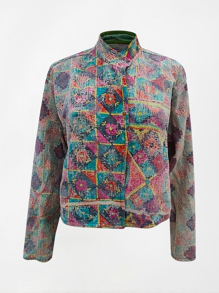 kantha vintage crop jacket neha (summer)