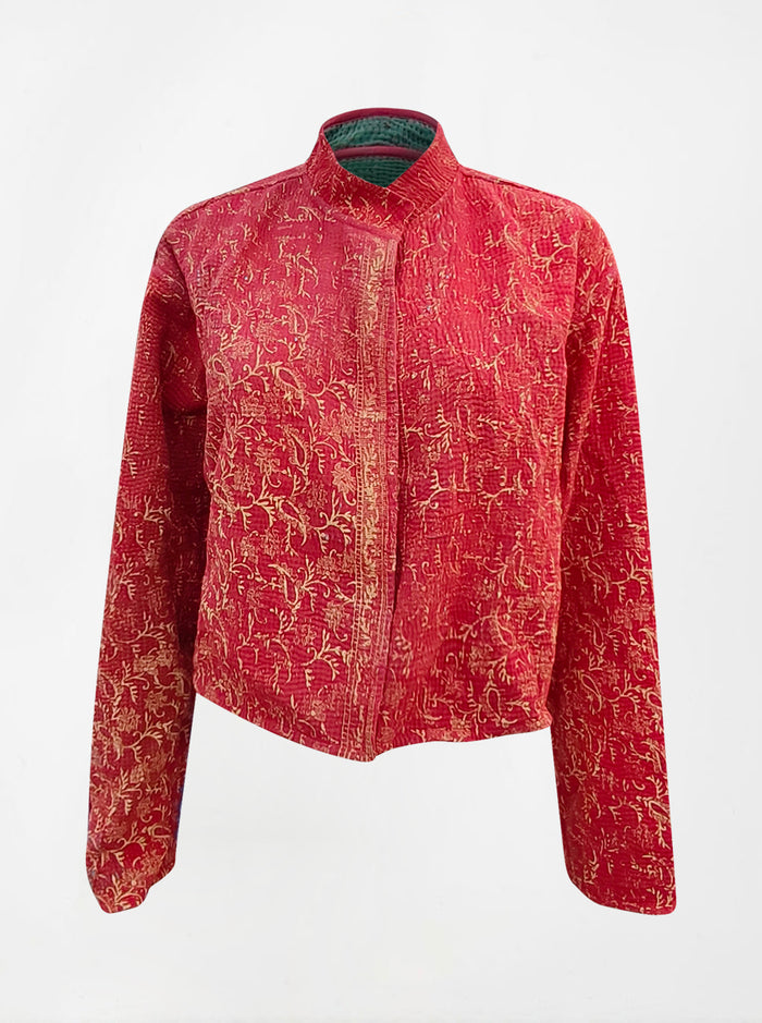 kantha vintage crop jacket nilima (summer)