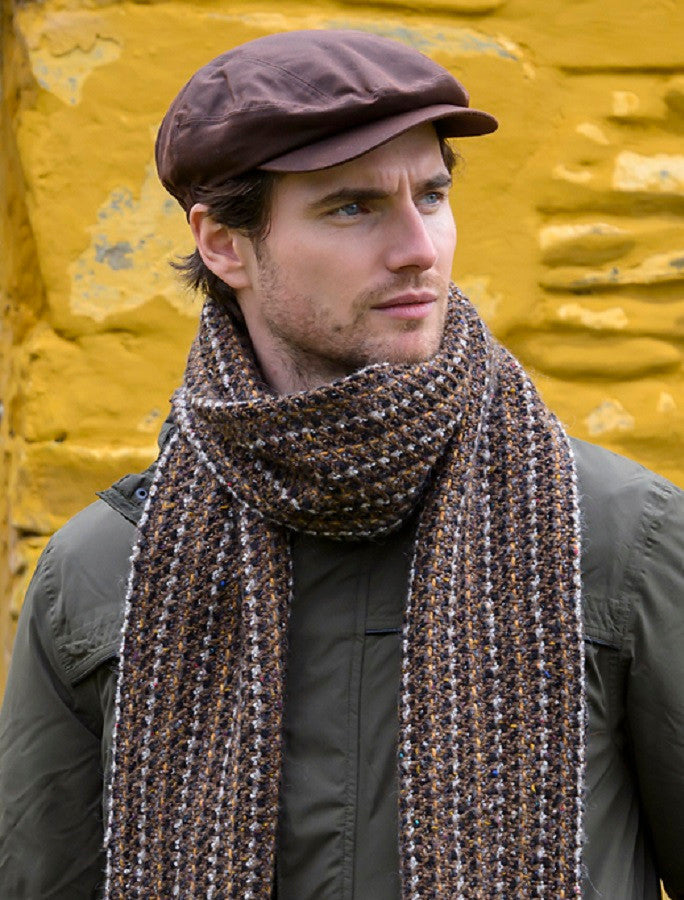 Kerry Wax Flat Cap - Brown #color_brown