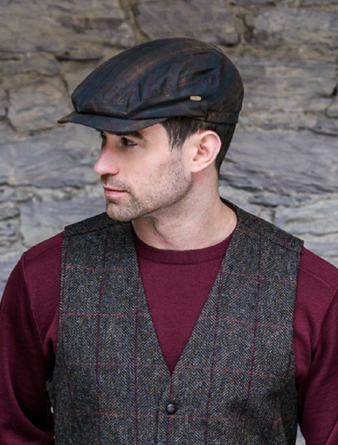 Kerry Wax Flat Cap - Tartan  #color_tartan