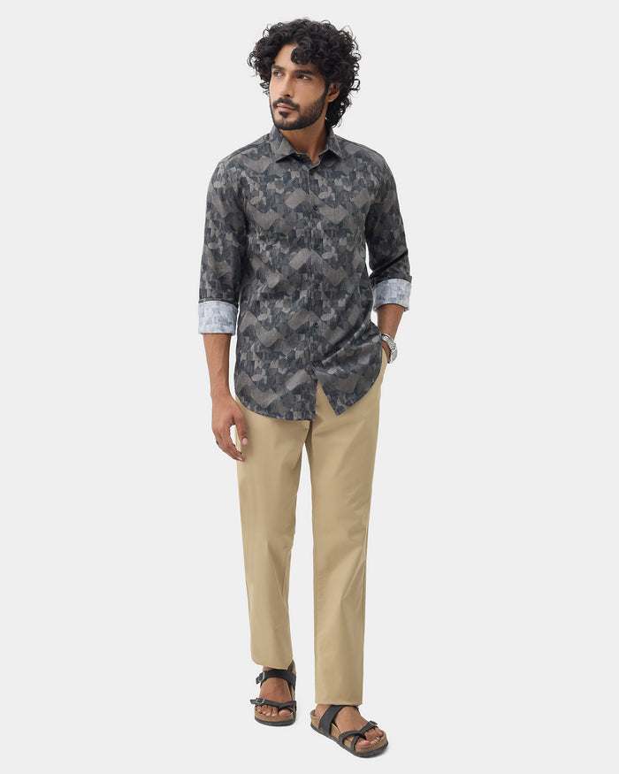 Khaki Solid Khakis - Bromo